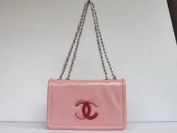 Best Chanel Fashion Shoulder Bags Pink Patent Leather 47965 On Sale